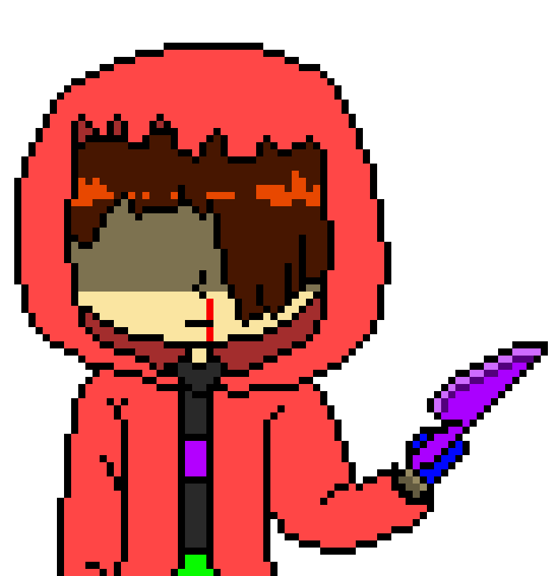 [9664c4] now i regret making hanako's main design (un-hooded) after that SF chara design.... but i did it.... 