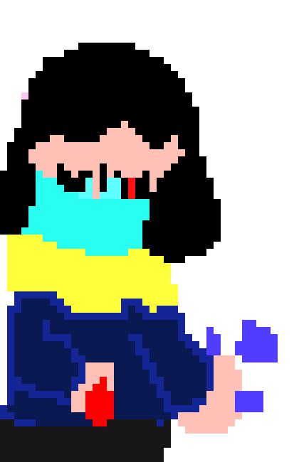 [7acd65] oh nooo she hides hand I hi sanssy tears up with bloody hand