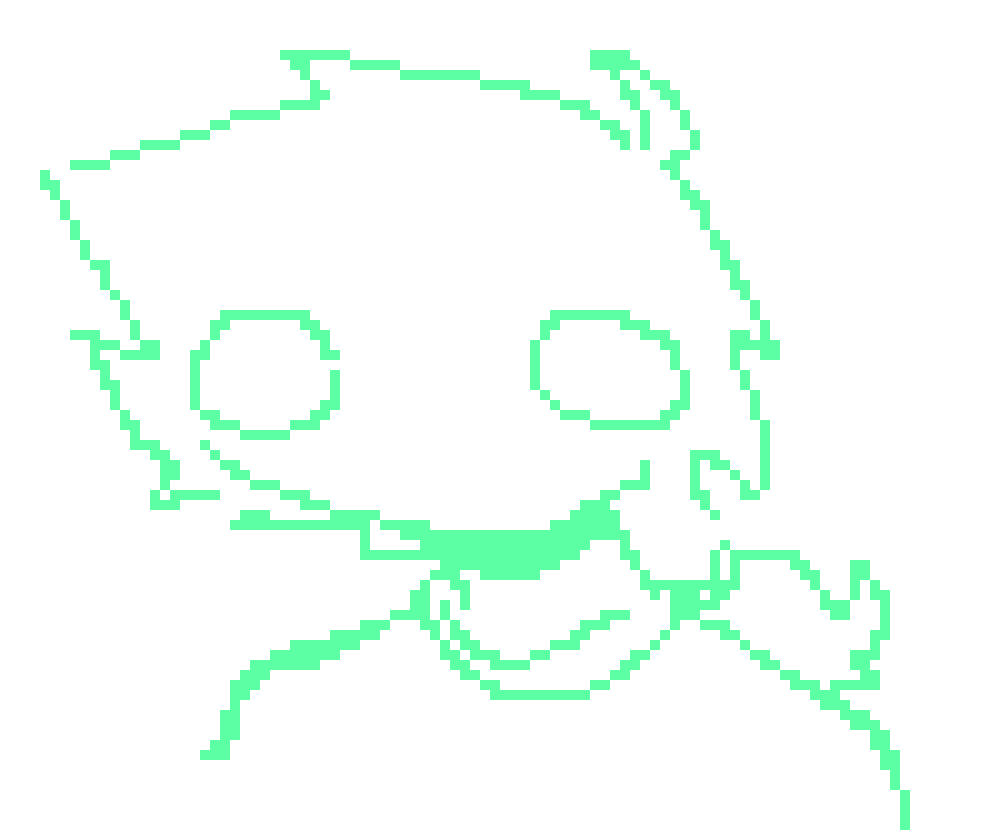 [f843a1] like i used to draw him like this, hair tied back, still poof on the top for some reason