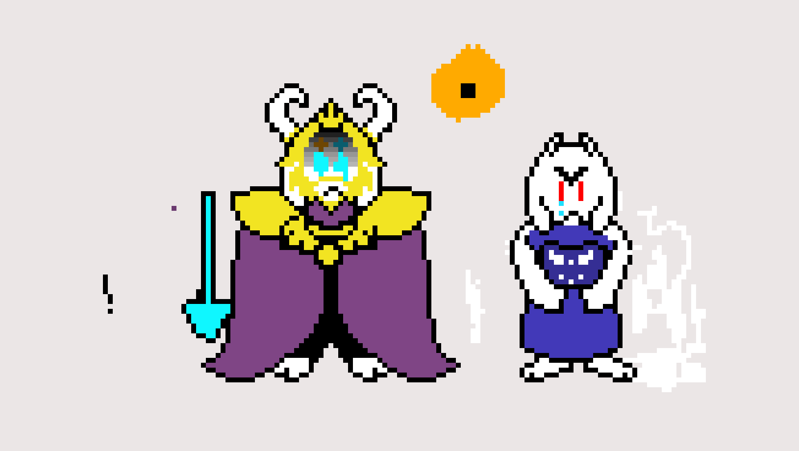 [e4f013] Toriel and Asgore- Undertale (or PUN-DERTALE)