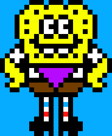 [9664c4] Spongebob Overworld Sprite (Spongetale)
