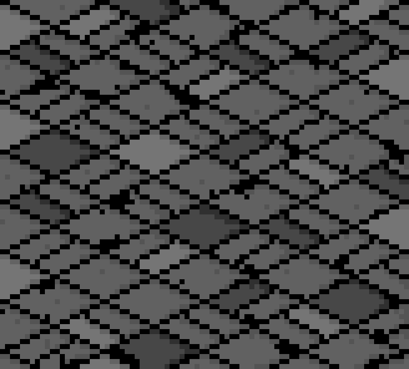 [a9630f] Dungeon Brick Pattern (from a 3-d angle)
