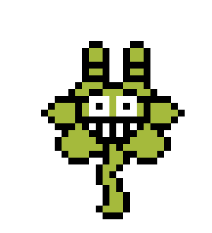 [9664c4] fnaftale pixel art challenge plush trap=flowey
