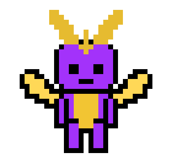 [970413] danganronpa Spyro pixel