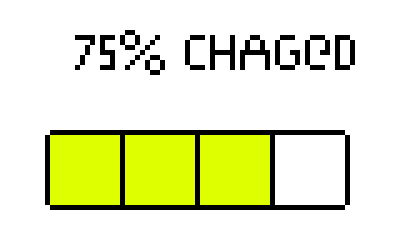 [9664c4] 75% Charged Batterie