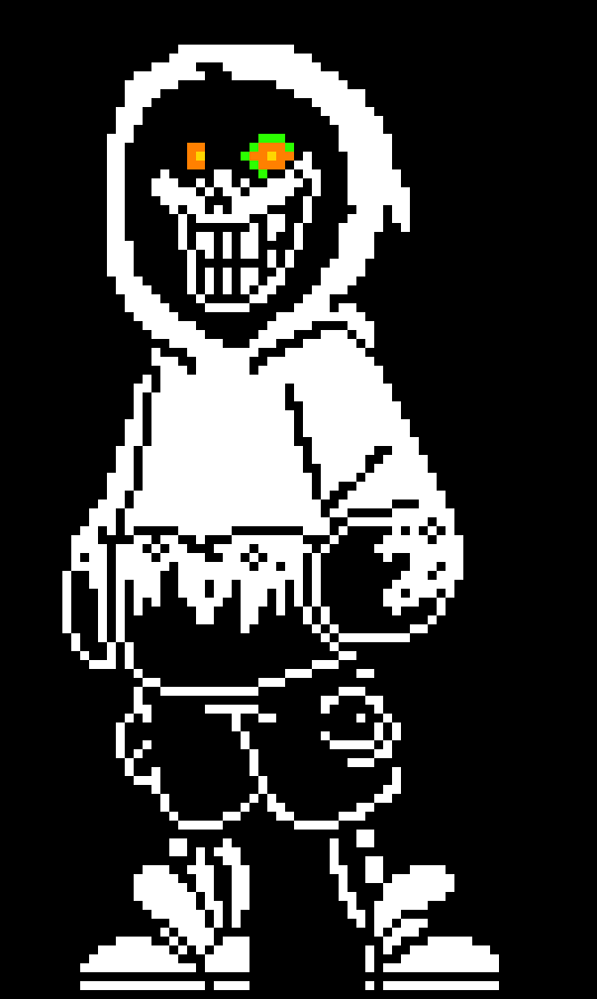 [2d73ea] *TP's out of the blue bones* Frick, sans is melting, im gonna disappear soon......