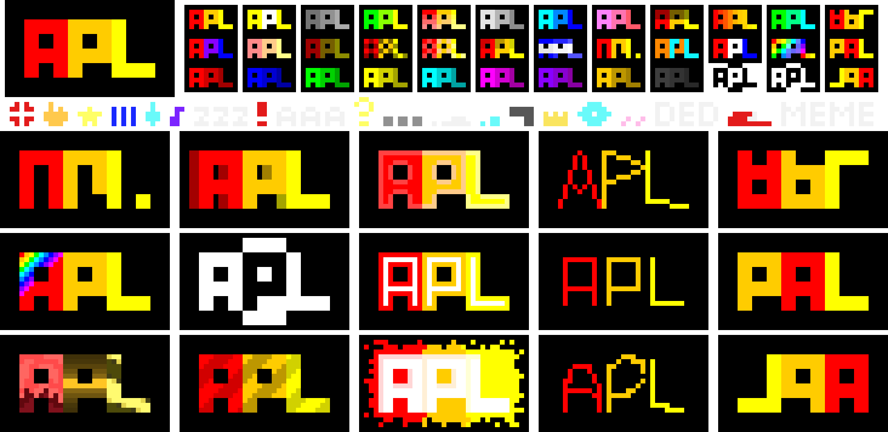 [ca38aa] after half an hour, i have finally finished all of these weird-looking text sprites of ME