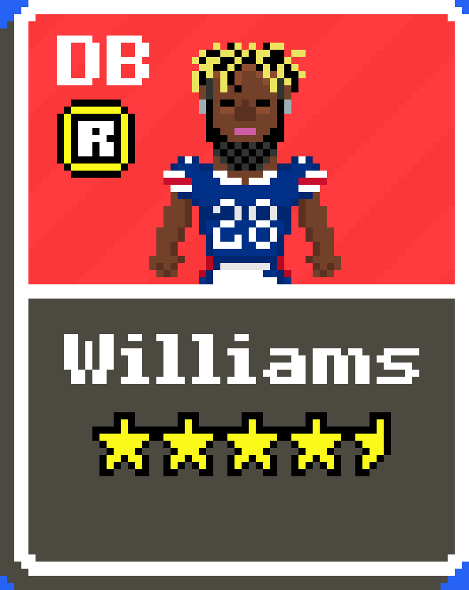 [b4b761] Travis Williams Bills Card