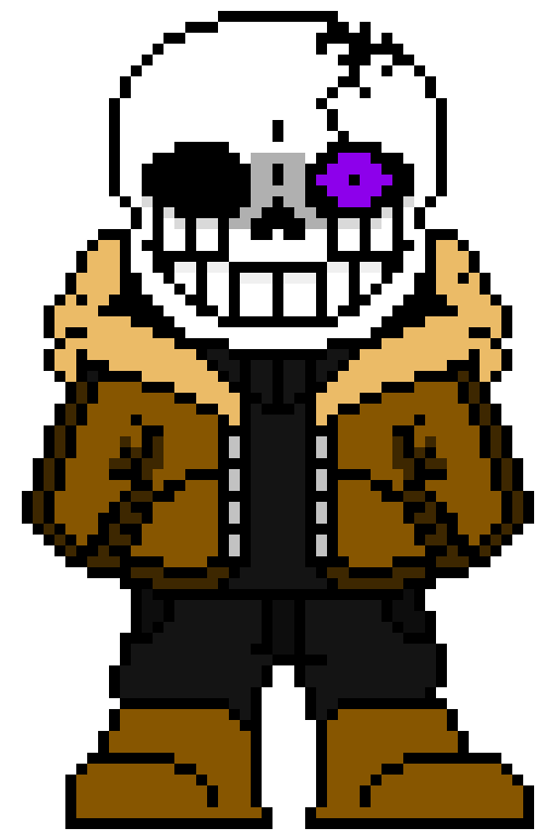 [be2951] dark sans-(in the punches his hands start to get stuck)what the hell