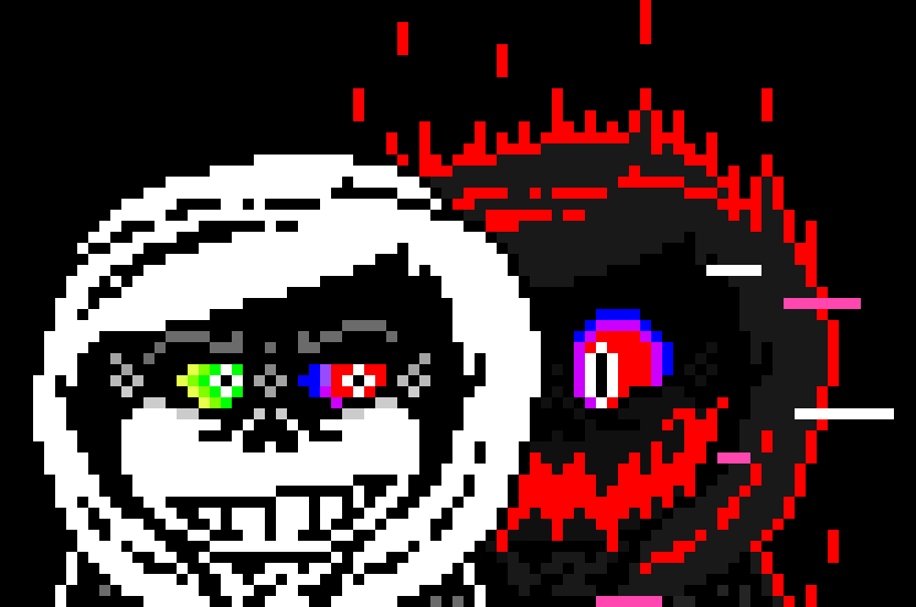 [583245] Well for one... I can take meds... Two... -He uses a bit of magic to forcefully alter and exposes "somebody else" beside him- I was arguing with "myself" for a different reason....