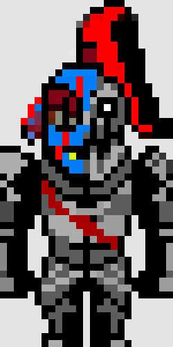 [46ea29] *yells as she runs at him,with several spears being fired at him*