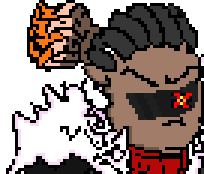 [e27272] *Fell summons a blaster while chocking a robot*