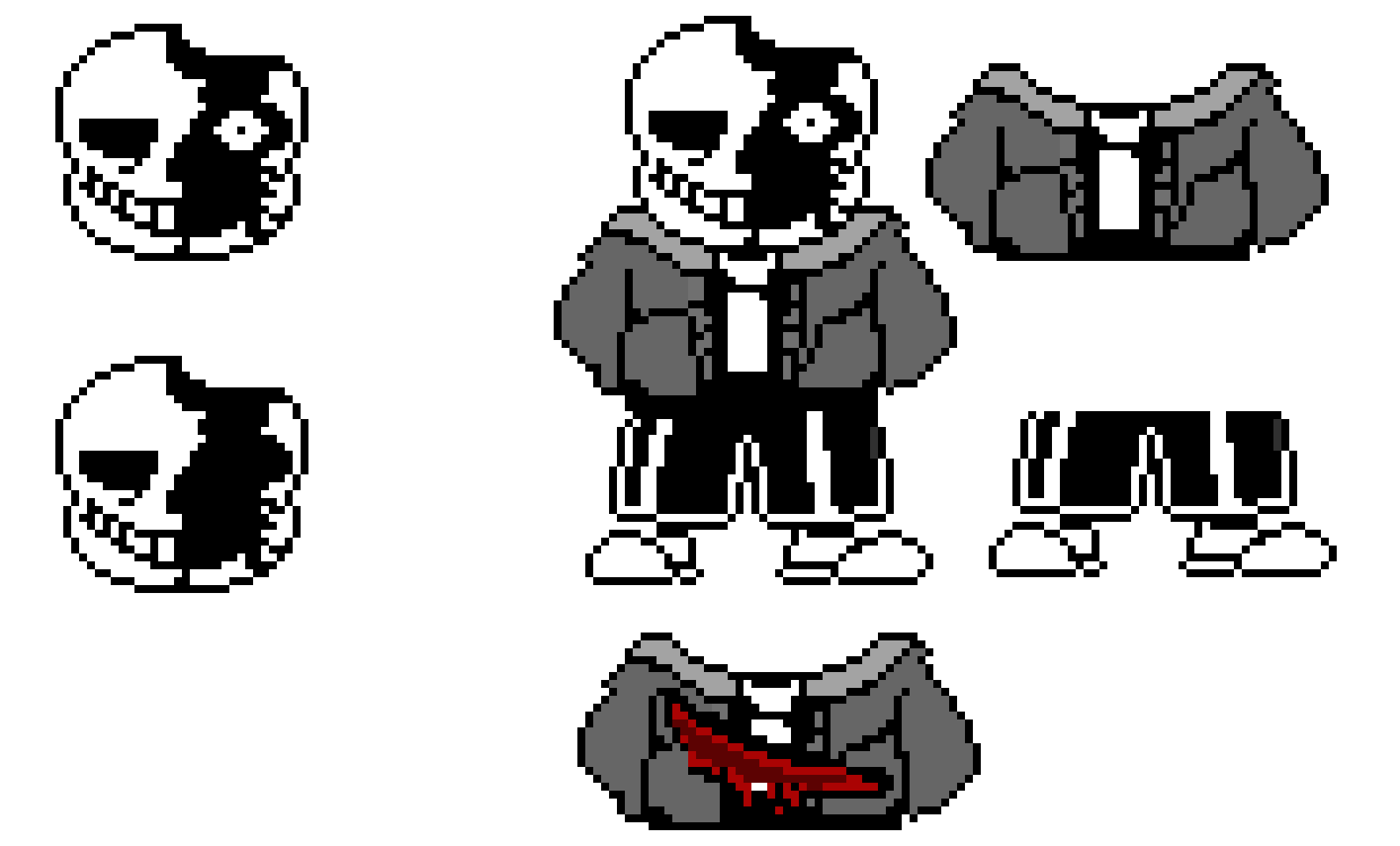 [2c4a4c] SAD SOULS SANS ALL SPRITES
