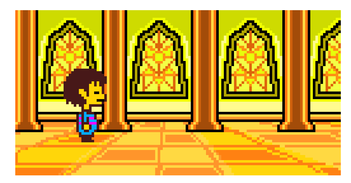 [414770] Judgement hall with frisk