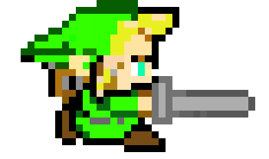 [3a9c43] pixel art link