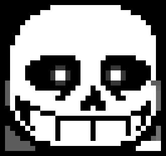 [265908] No I don't have a weapon... but I have a weapon that can kill you. [I would send out a gaster blaster at the creeper and I would blast it at him ] -Sprite Sans