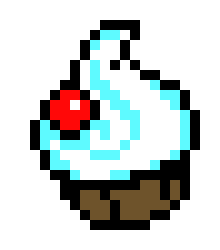 [9664c4] pixal vanilla ice cream