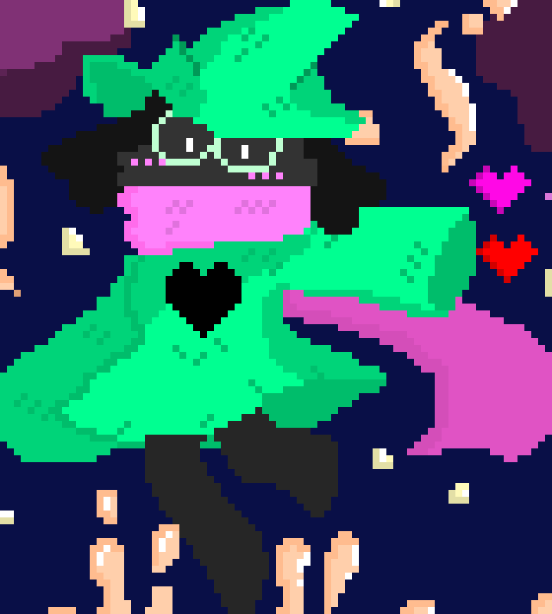 [49016e] *you notice Ralsei* HELLO FRIEND, I'm Ralsei the Prince of Darkness!