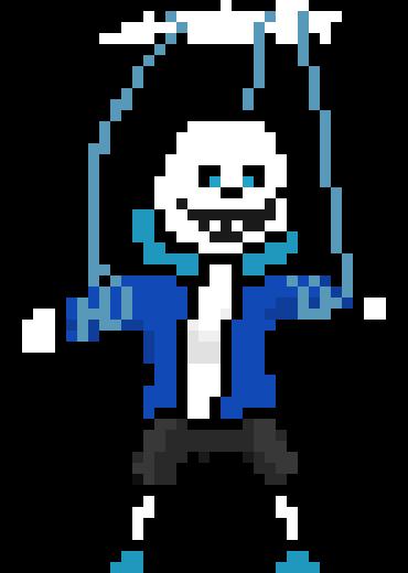 [409e02] -a puppet drops from the ceiling-