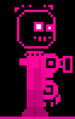 [3897d8] (puts up some and shoots them at bendy and they explode on him)