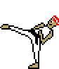 [77c21e] black belt kick left