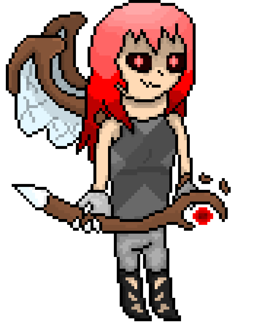 [a2471d] *https://www.youtube.com/watch?v=W9GaIbECisQ plays* *she takes the spike at the end of her staff and rams it into cade`s head, rendering his brain useless, killing him.*