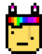 [401102] *hiding behind a small box*-Child rainbow.