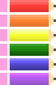 [9664c4] Ombre Pencils