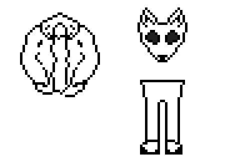 [9664c4] Body thing-back and white