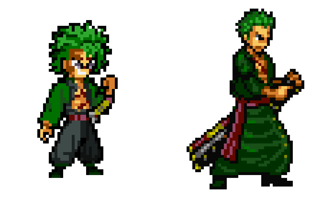 [791da9] Sanemi Shinazugawa w\t Zoro color palate
