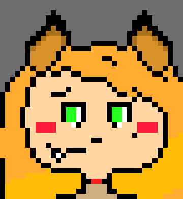 [405e37] Eve Foxx: Awww, Thats Cute Master~! Im glad you could get one like me. S-So you decided to become a wolf?