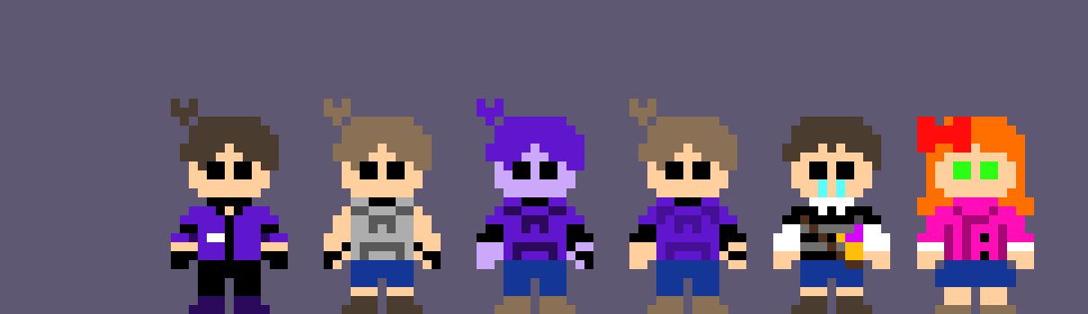 [b9de0d] so i made the afton family in my own type of art style thing.