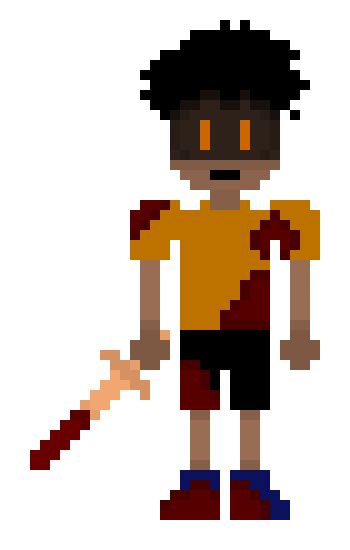 [25d002] *He takes the attacks head on* Ngh- *He gathers his strength, and swings again*