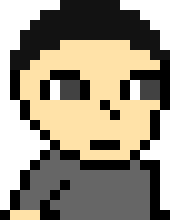 [90896a] *He slowly opens his eyes and looks up at Karma, instantly becoming afraid.* Uh... you're not gonna pull out a cannon on me again, are you?