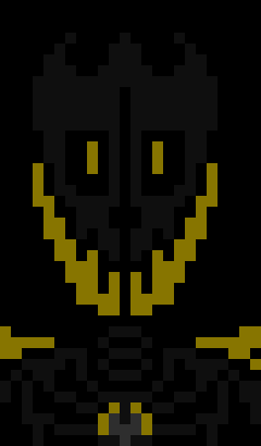 [d9d945] -walks up to the Bystander and towers over them-