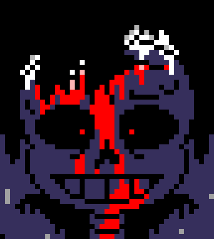 [7ce906] SHIT... *(Demented is fully out of the ground.) -HorrorTale Sans