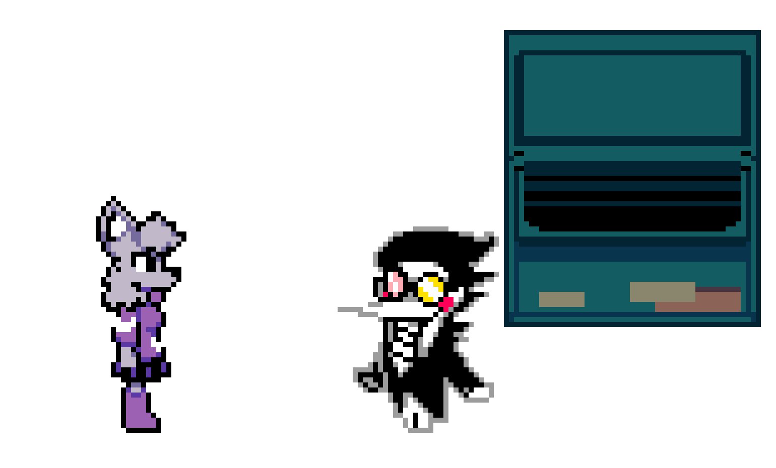 [69fa28] ?!$$!? THE PRESSES, IT LOOKS LIKE WE HAVE A [[Furry]] AMONG US!!! -Ahem- Hello.