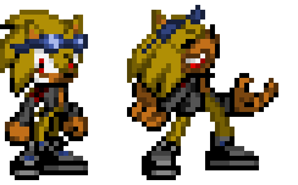 [6c26bc] Goldstor the Hedgehog (Mauvo's Brother) - Sonic OC (Base Form)