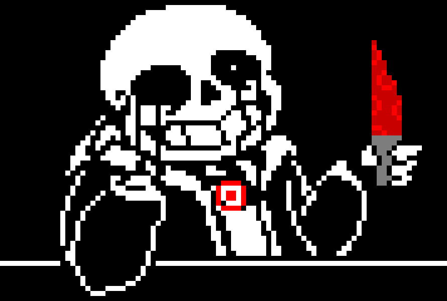 [11a9d7] -runs and slashes at the special attack breaking the blaster-- -Shop Keeper Sans