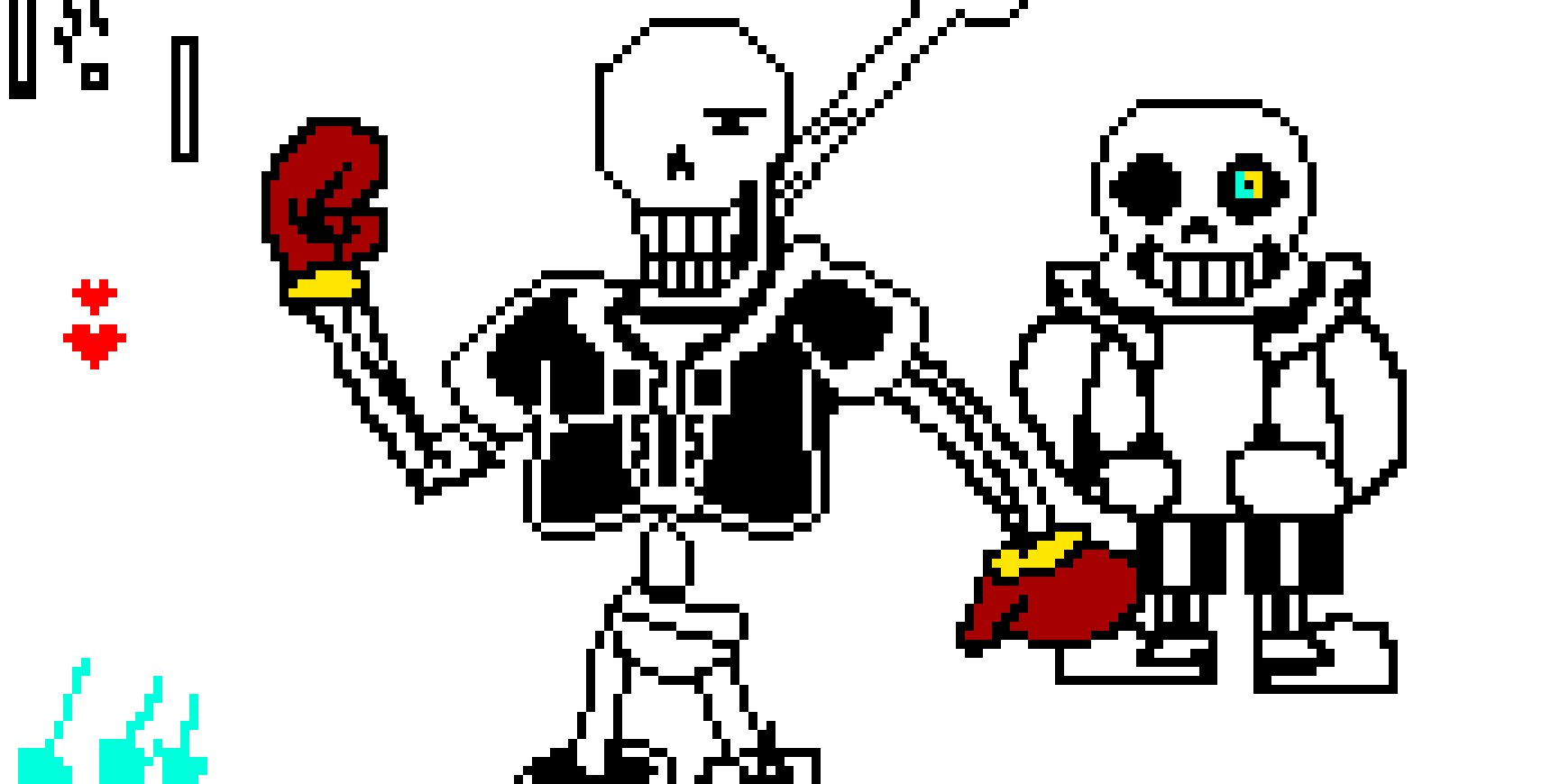 [31a2ff] Disbelief Papyrus sprite phase 3 Unfinished 