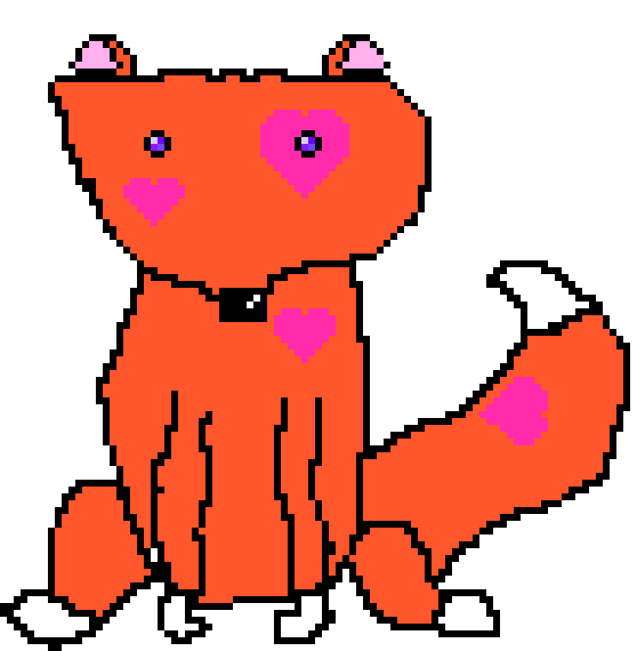 [9664c4] kawaii heart fox