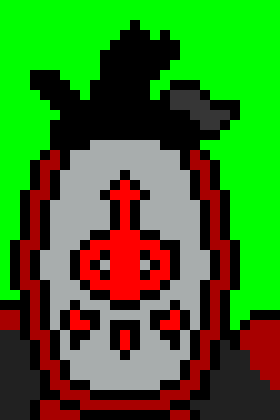 [7b40c8] Well, and the long neck and hood made him look like a mushroom with a face.