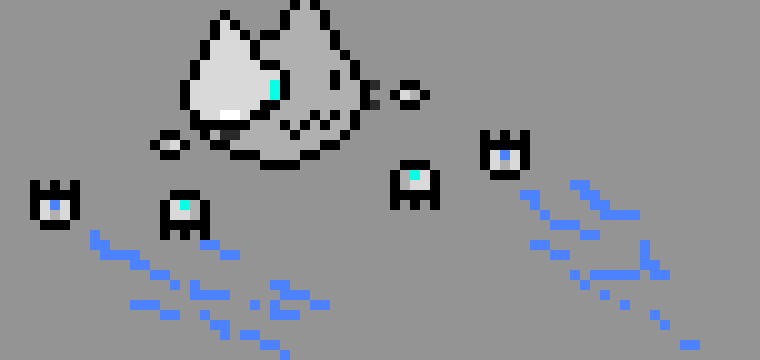 [a15ca3] Sans: (shoots small lasers that calm people down at cooper.)