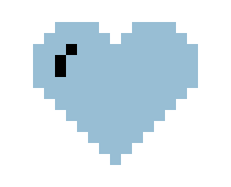 [555113] light blue heart