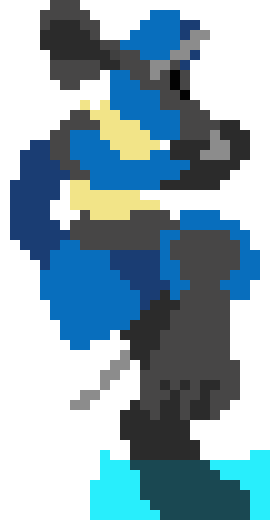 [9664c4] Lucario meditation Idle animationfinal 1