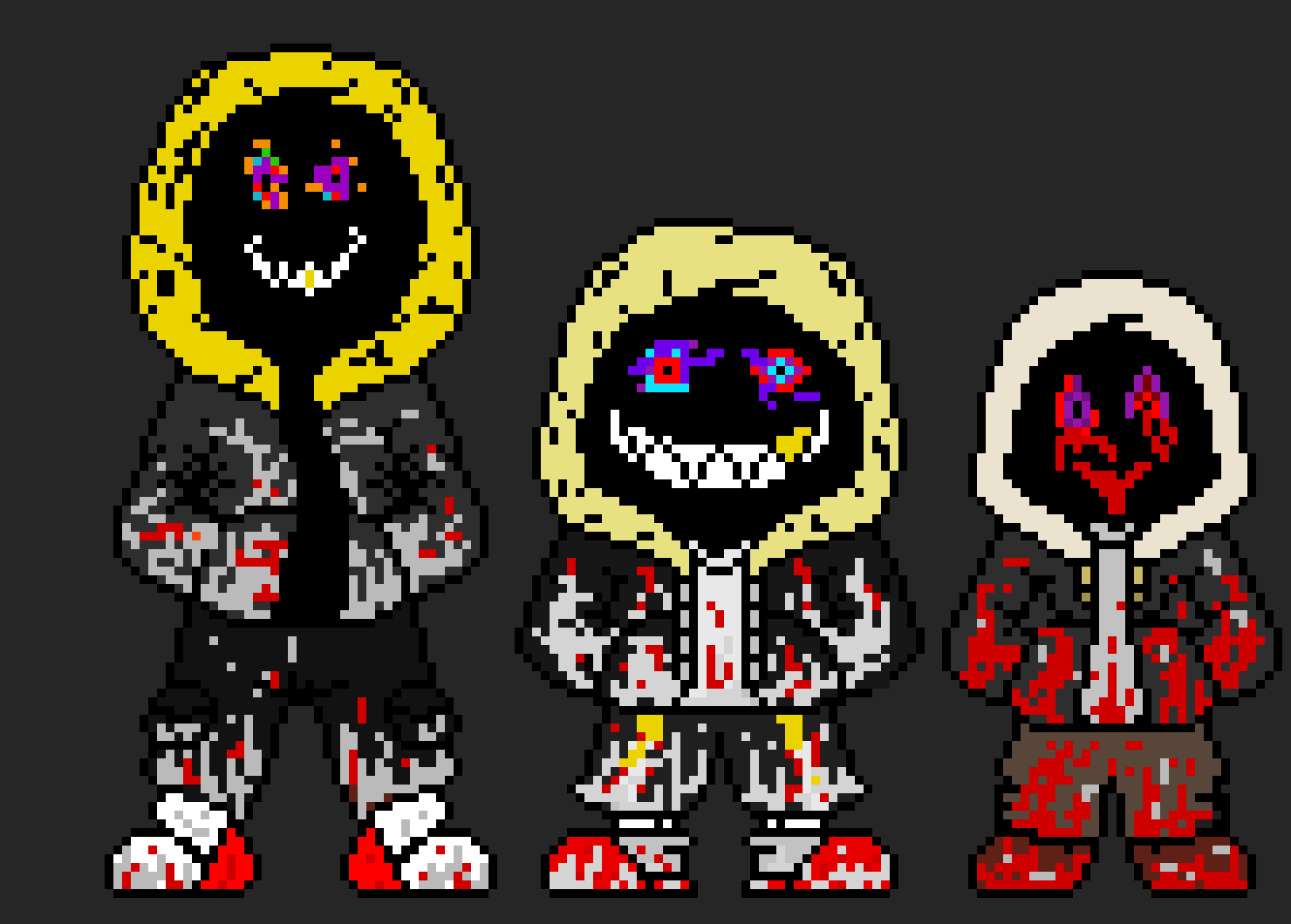 [7572b1] H.A.T.E Time Trio DustDustFELL...Sans Papyrus and Chara