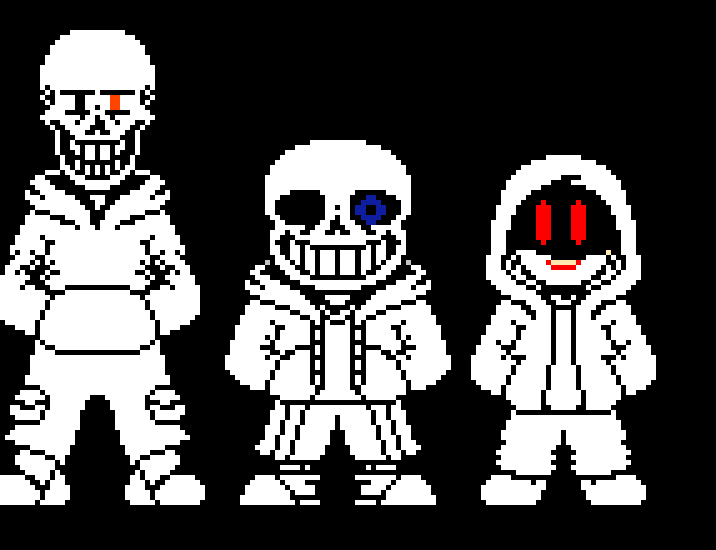 [9664c4] Bad Time Trio Sans Papyrus and Chara ( Battle Mode )