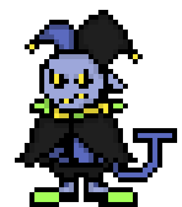 [b63bdb] now time for true chaos! I can do ANYTHING!  *makes copies of himself and all of the copies shoot spades at Rosslyn*