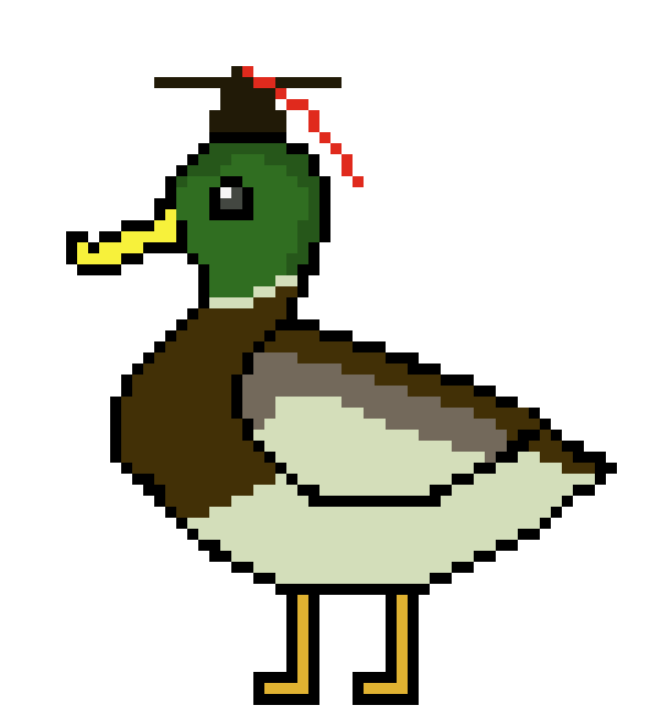 [d4c1ee] Duck Graduating