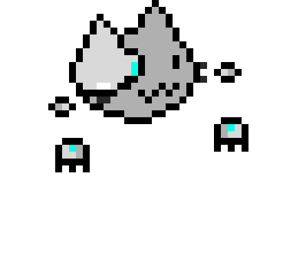 [a15ca3] Sans: *robocat uses a speaker system thing to speak* sheesh, what happened here?